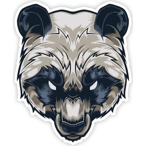 B0796# Various Sizes Self-adhesive Decal Панда (Злой зверь) Car Sticker Waterproof Auto Decors on Bumper Rear Window Laptop