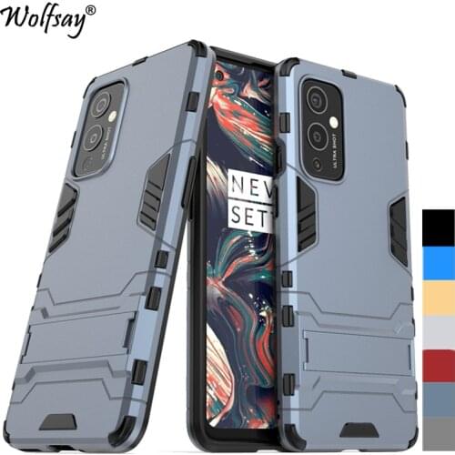 For Cover OnePlus 9 Case Bumper Hybrid Stand Silicone Shockproof Armor Back Case For OnePlus 9 Cover For OnePlus 9 OnePlus9 Pro