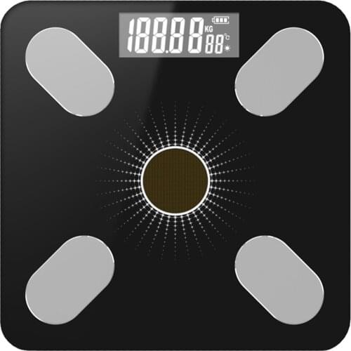 0.1kg-180kg Body Composition Analyzer Monitor with Smartphone App Weighing Body Fat Scale BT Electronic Digital Weight Scale