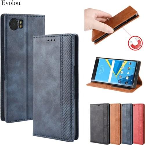 BOOK style wallet case for Blackberry keyone DTEK70 Retro Magnetic Flip Leather case for Blackberry mercury phone cover bag