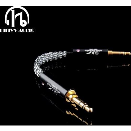 HI END CABLE Stereo Audio 3.5mm to 3.5mm Male plug Line In Car Aux Cable Headphone Amplifier OCC AUX cable