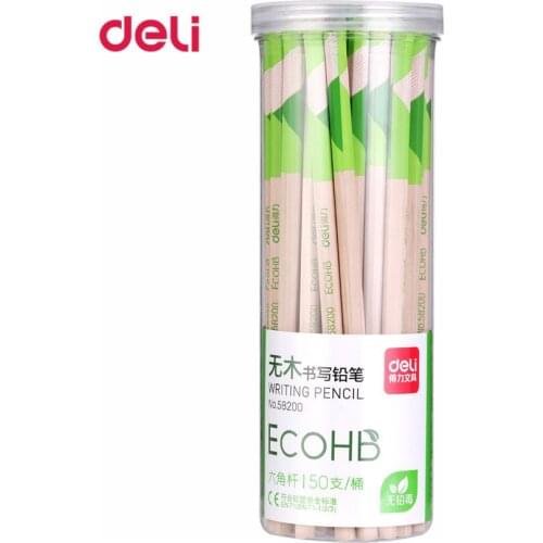 Deli Pencil 50pcs/pack Natural Wooden HB Practical Student Stationery for School Office Supplies Standard High Quality Pencil