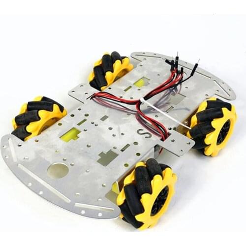 60mm Omni Mecanum Wheel Robot Car Chassis Kit with 4pcs Mecanum Wheel TT Motor