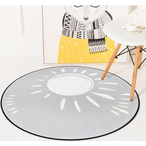 The Nordic carpet the weather sun rugs Bedroom kids room round carpet computer chair mat area rug parlor tapete children mat