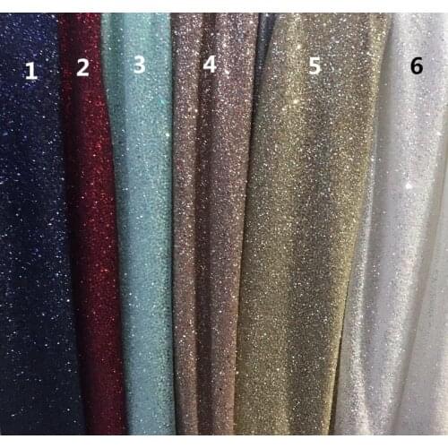 ZH-661 on sale embroidery lace for evening dress special hand print glued glitter lace fabric