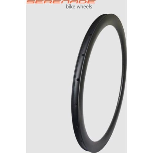 45mm deep 28mm wide lightweight road bicycle carbon rims tubeless compatible