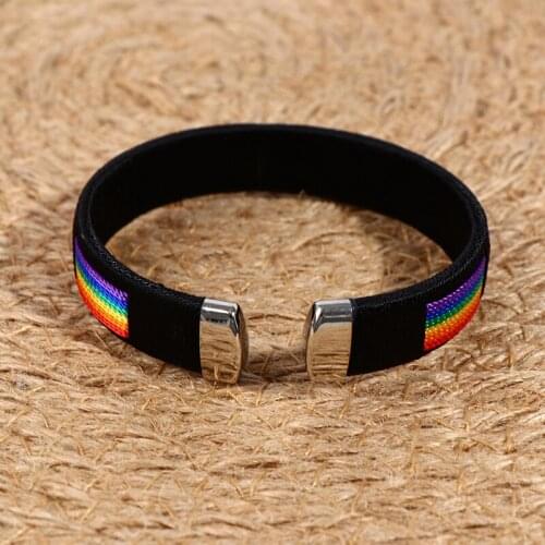 Lesbiennes Gays Bisexuals Rainbow Bangle Armbanden Vrouwen Mannen Pride Vriendschap Sieraden