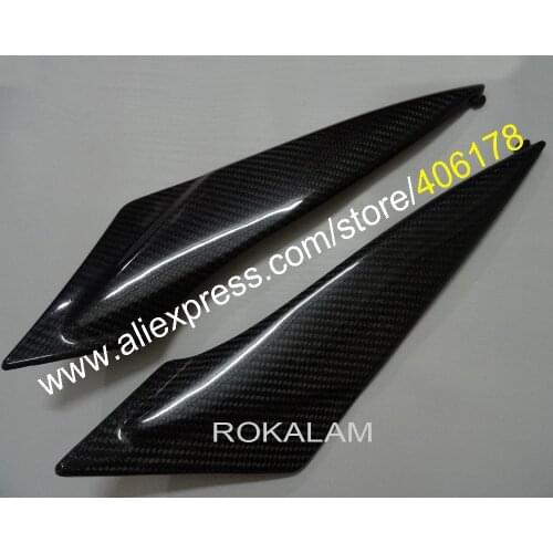 Hot Sales,2 x Carbon Fiber Tank Side Covers Panels Fairing For Suzuki GSXR 600 750 GSX-R K11 11 12 13 14 Tank Side Cover Panel