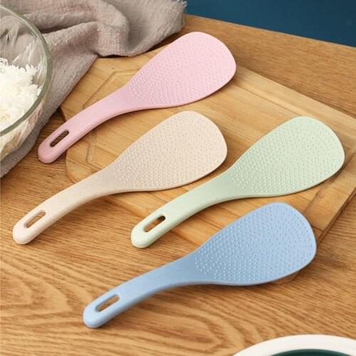 Wheat Straw Material Non-stick Rice Spoon Kitchen Utensil Rice Color Kitchen 4 Accessories Cooker Shovel C8R8