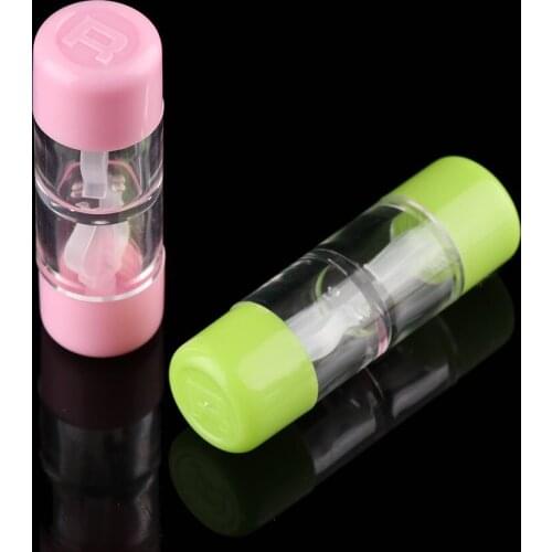 Fashion Candy Color Mini Portable Travel Glasses Holder Contact Lens Case Bottle Tube Soaking Box