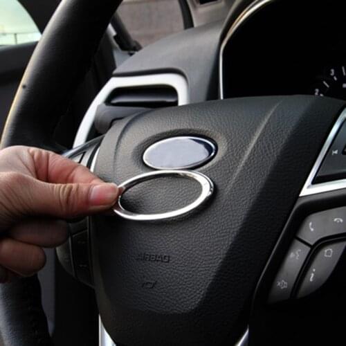 Steering Wheel Decoration Ring Cover Trim For Ford /Focus 2 3 /Fiesta /Mondeo /Kuga