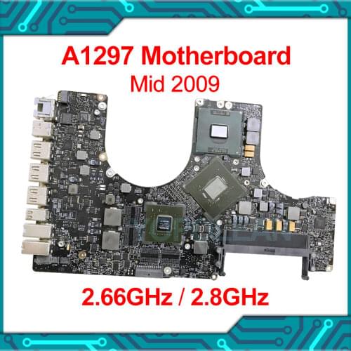 Original Tested A1297 2.8GHz Motherboard 820-2610-A/B For Macbook Pro 17" a1297 Logic Board Mid 2009 EMC 2329