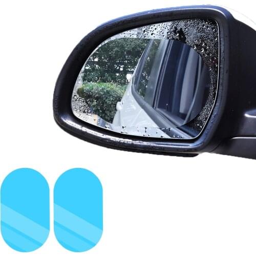 2Pcs Car Rearview Mirror Anti Fog Film Anti Rain Coating Waterproof Rainproof Film Car Window Foils Protective Films