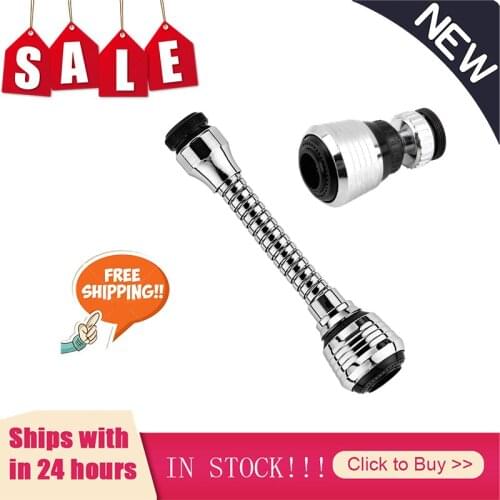 360 Degree Adjustment Kitchen Faucet Extension Tube Bathroom Extension Water Tap Water Filter Foam Kitchen Faucet Accessories