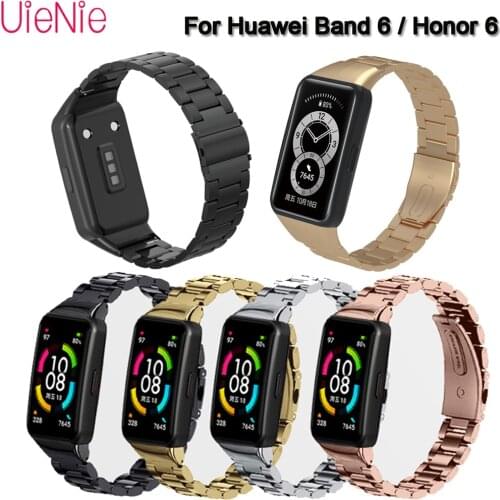 Three Beads Strap Steel Belt For Huawei Honor 6/Huawei Bracelet 6 Universal Watch Replacement Stainless Wristband Accessories