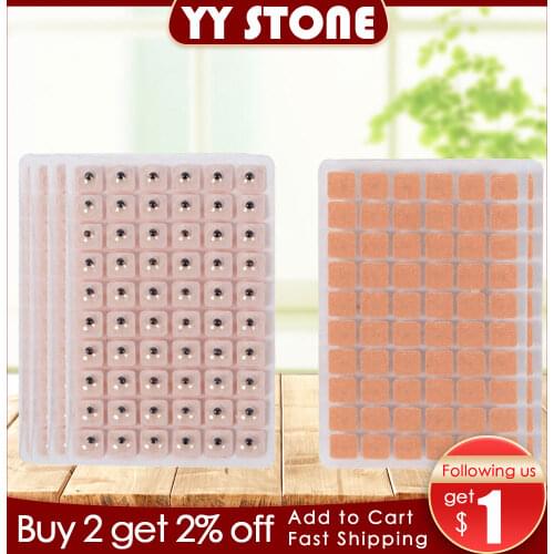 Vaccaria Seeds Press Seeds Magnets Plated Seeds Sticker Paste Bean Ear massage seed for Acupoint Therapy Auricular Acupuncture