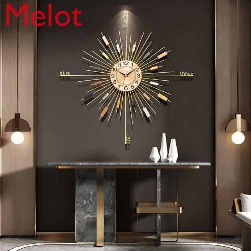 Nordic Clock Wall Clock Living Room Modern Minimalist Clock Affordable Luxury Creative Fashion Watch Home
