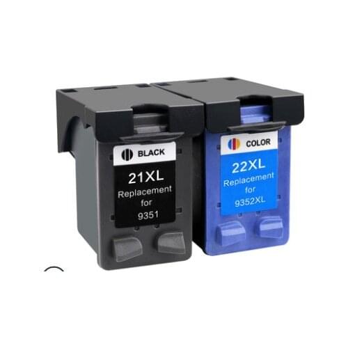 21 22 XL Black Color Ink Cartridge Replacement for HP 21 22 HP21 21XL 22XL Deskjet F2180 F4180 F380 300 380 Printer