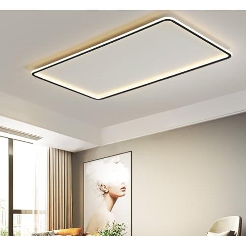 Modern led Ultra-thin Ceiling Lamp for living Room dining room bedroom App RC Square/Round ceiling Lights fixtures 90-260V