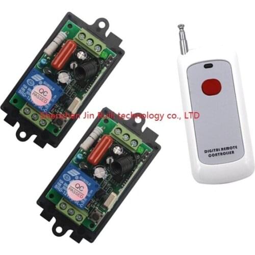 Smart control electrical curtain wireless remote control switch 1x1 button transmitter and 2x220V 110V 1CH switch JRL-6009