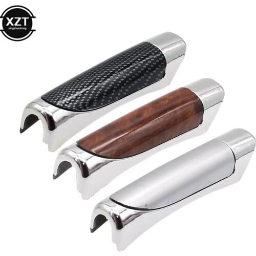 Universal Car Hand Brake High Quality ABS Smooth Brand New Comfortable Carbon Fiber Style Protector Decor Cover SUV Accessory