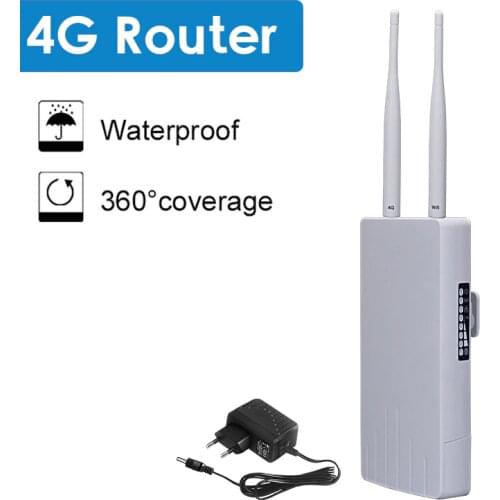 Waterproof Outdoor 4G CPE Router 150Mbps LTE Routers 3G/4G SIM Card WiFi Router for Outside WiFi Coverage 4g Modem Router