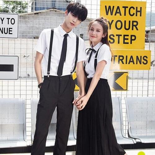 Japanese Student School Uniform Suit Academic Style Korean Uniforms British Female Junior High School Class Boy Girl Set H2446