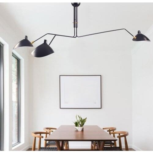 Retro industrial loft Nordic Iron Ceiling light living room creative artistic personality Duckbill lampshade spider Ceiling lamp