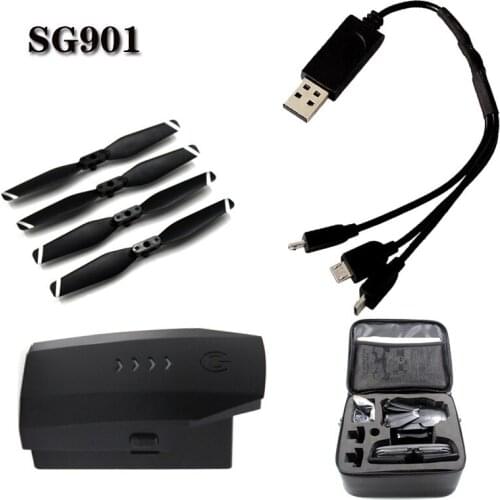 3.7V 2200mAh Lipo Battery For SG901 SG-901 Drones 4K GPS RC Quadcopter Spare Parts Charger / Receivers / Portable bag