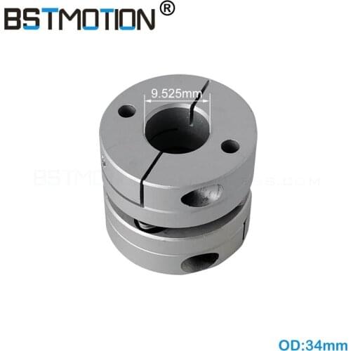 34mm Single Disc Coupling 2.8N.m 9mm 9.525mm 10mm 12mm 12.7mm 14mm Disk coupler for motor shaft