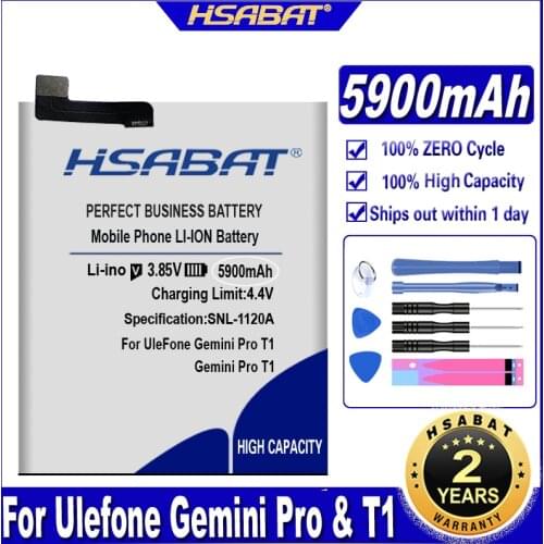 HSABAT 5600mAh Battery for Ulefone Gemini Pro T1