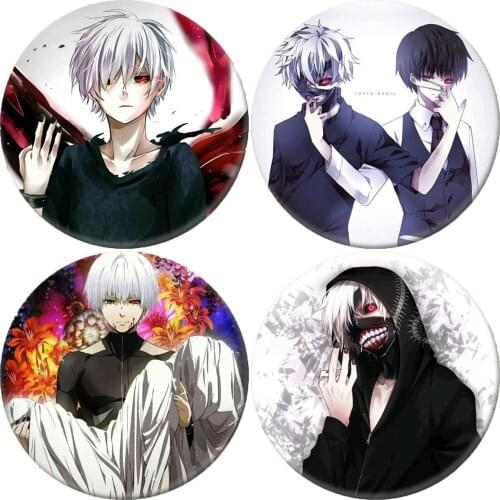 Anime Tokyo Ghoul Icon Brooch Pins Breastpin Badge Cartoon Jewelry Handbag Schoolbag Hat Accessories Birthday Party Gift