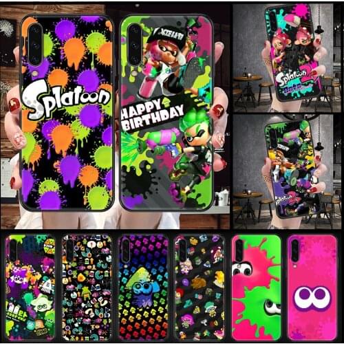 Game Splatoon Phone Case For Samsung Galaxy A 10 12 20E 21S 30 32 40 50 51 52 70 71 72 5 6 7 2016 2018 black fashion shell trend