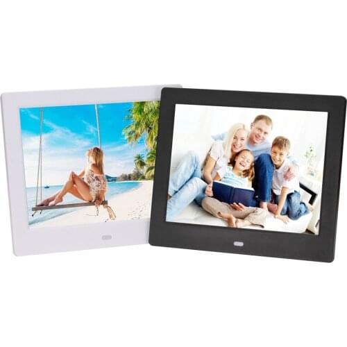 8 Inch Digital Photo Frame Multi-function Digital Frame with Remote Controller Electronic Album Calendar Music Movie Player