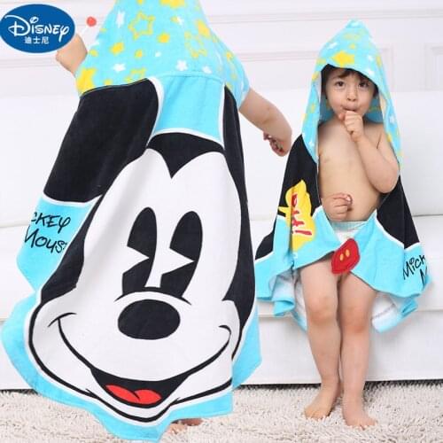 Disney Bath towels Beach +Towels Bathrobe Cotton Children Red Yellow Minnie Mickey mouse beach towel Toddler