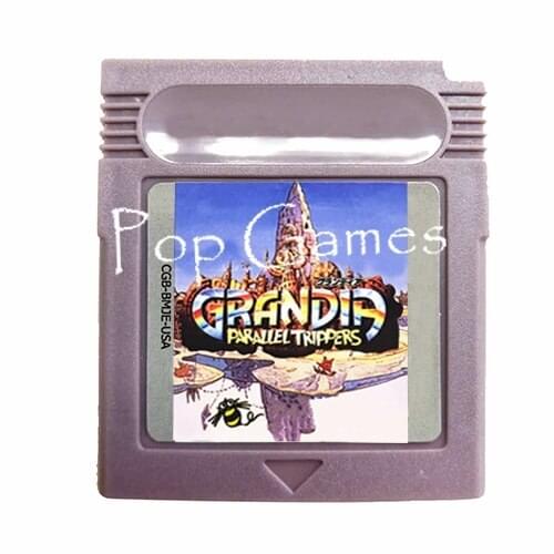 Grandia Parallel Trippers Grey Shell English Language Game Cartridge for 16 Bit Game Console