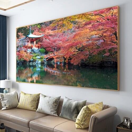 HD Print Daigoji Temple Poster Japanese Buddhism Canvas Painting Poster and Prints Wall Art Pictures for Living Room Unframed
