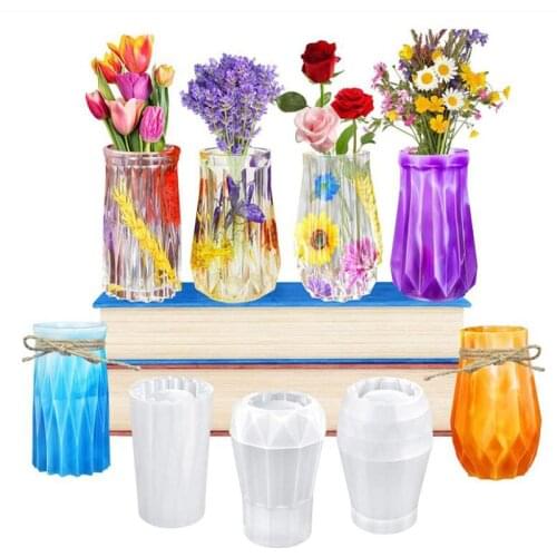 DIY Epoxy Resin Mold Vase Silicone Mold Small Bottle Resin Mould Art Supplies Container Storage Box Home Decoration Resin Craft