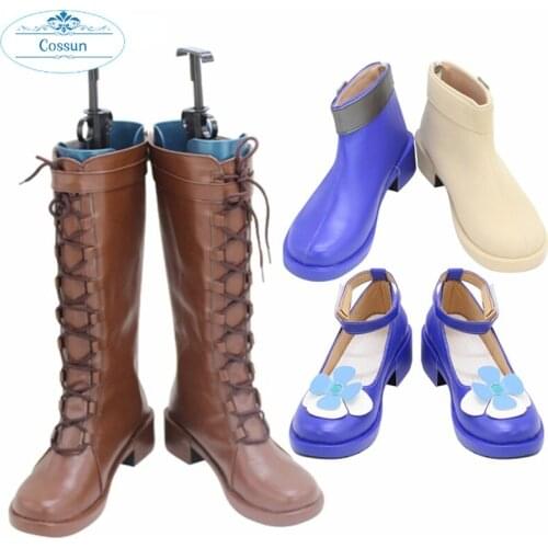 Uma musume Pretty Derby Nice Nature Akikawa Yayoi Super Creek Cosplay Shoes Boots Halloween Christmas Shoes
