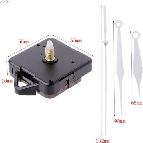 Quartz Clock Movement Mechanism Hands Wall Repair Tool Parts Silent Kit Set DIY White Pointer 25