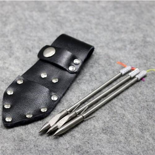 Hunting Storage Bag Outdoor Shooting Fishing Fish Dart Faux Leather Portable Protective Fishing Bag