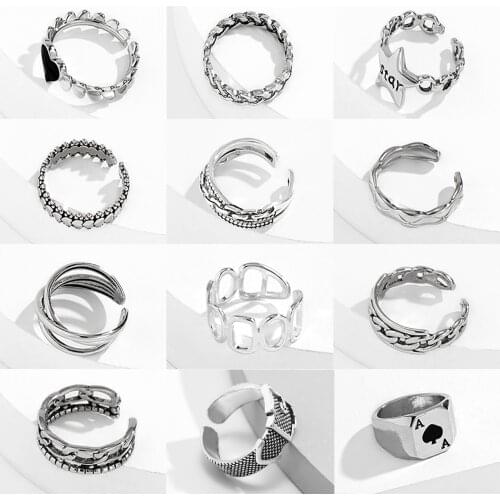 PuRui Women's Silver Rings