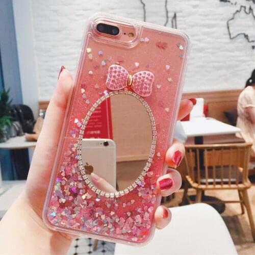 Luxury Dynamic Quicksand Liquid Mirror Case For Huawei Y6 2018 Y5 Prime Y7 Y9 Glitter Clear TPU Cover P10 Lite P20 P30 Pro Coque