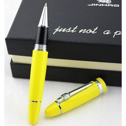 JINHAO 159 Business Roller Ball Pen Black Ink High Quality Metal Ballpoint Pen For Student Gift Pen Office Stationery Supplies