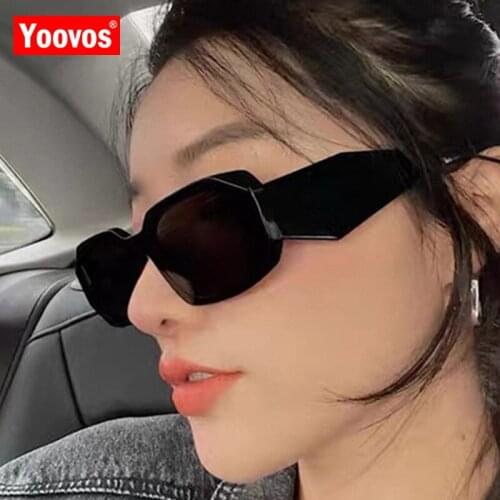 Yoovos Retro Sunglasses Women 2021 Square Glasses Women Brand Designer Eyeglasses Women /Men Vintage Mirror Oculos De Sol