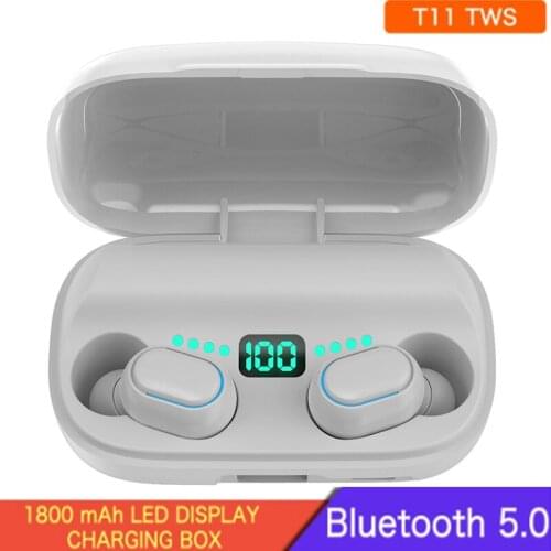 TWS Bluetooth 5.0 Earphones 1800mAh Charging Box Wireless Headphone 9D Stereo Sports Waterproof Earbuds Headsets With Microphone