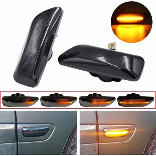 Seqeuntial Blinker Side Marker Turn Signal Lights for Volvo S60 S80 V70 XC70 XC90 MK1 Car Indicator Dynamic lamp