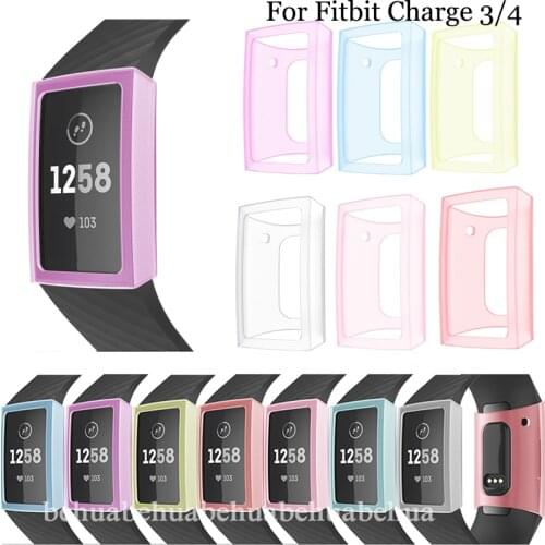 Smart Cover Protective Cases For Fitbit Charge3 4 New Protection Ultra-Slim Clear PC Screen Protector for Fitbit Charge 4