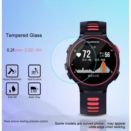 Watch Screen Protector Film For Garmin Forerunner645 935 735xt Watch FilmTempered Film 0.26mm Arc Edge