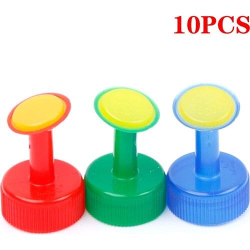 10pcs Bottle Cap Sprinkler Plastic Universal Nozzle Portable Home Creative Garden Potted Plant Seed Watering Nozzle Tool